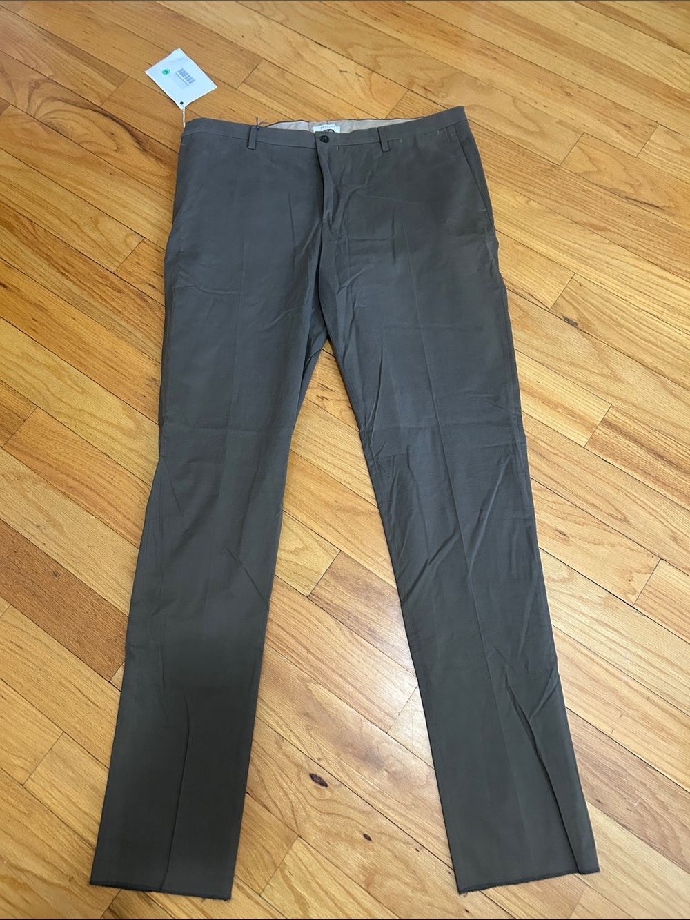 Boglioli Slim Dress Pants in Olive Brown